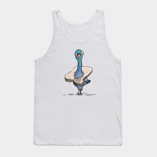 Pigeon with Bread Necklace Tank Top